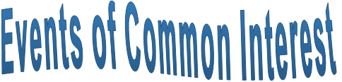 Events of Common Interest